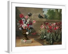 Corner of Monsieur De La Bruyere's Garden, 1744-Jean-Baptiste Oudry-Framed Giclee Print