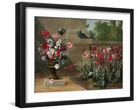 Corner of Monsieur De La Bruyere's Garden, 1744-Jean-Baptiste Oudry-Framed Giclee Print