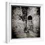 Corner of Quiet Square in Village of Lucignano D'Asso, Tuscany, Italy-Lee Frost-Framed Photographic Print