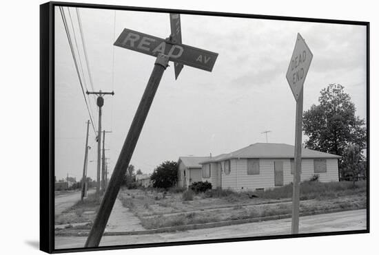 Corner of Read and 97Th Street in Love Canal-Ron Kuntz-Framed Stretched Canvas