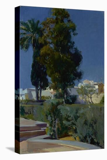 Corner of the Garden, Alcazar, Sevilla, 1910-Joaquin Sorolla y Bastida-Stretched Canvas