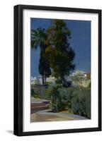 Corner of the Garden, Alcazar, Sevilla, 1910-Joaquin Sorolla y Bastida-Framed Giclee Print