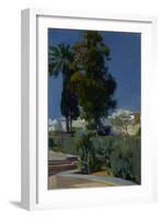 Corner of the Garden, Alcazar, Sevilla, 1910-Joaquin Sorolla y Bastida-Framed Giclee Print