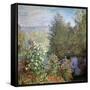 Corner of the Garden at Montgeron, C1876-Claude Monet-Framed Stretched Canvas