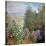 Corner of the Garden at Montgeron, C1876-Claude Monet-Stretched Canvas
