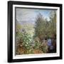 Corner of the Garden at Montgeron, C1876-Claude Monet-Framed Giclee Print