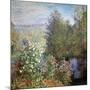 Corner of the Garden at Montgeron, C1876-Claude Monet-Mounted Giclee Print