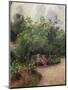 Corner of the Garden at the Hermitage, Pontoise, c.1877-Camille Pissarro-Mounted Giclee Print