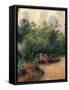 Corner of the Garden at the Hermitage-Camille Pissarro-Framed Stretched Canvas