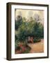 Corner of the Garden at the Hermitage-Camille Pissarro-Framed Art Print