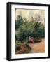 Corner of the Garden at the Hermitage-Camille Pissarro-Framed Art Print