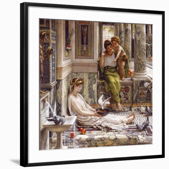 Corner of the Villa-Sir Edward John Poynter-Framed Premium Giclee Print