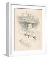 'Corner of Villiers Street, Charing Cross', 1896-Joseph Pennell-Framed Giclee Print