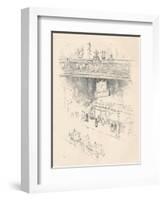 'Corner of Villiers Street, Charing Cross', 1896-Joseph Pennell-Framed Giclee Print