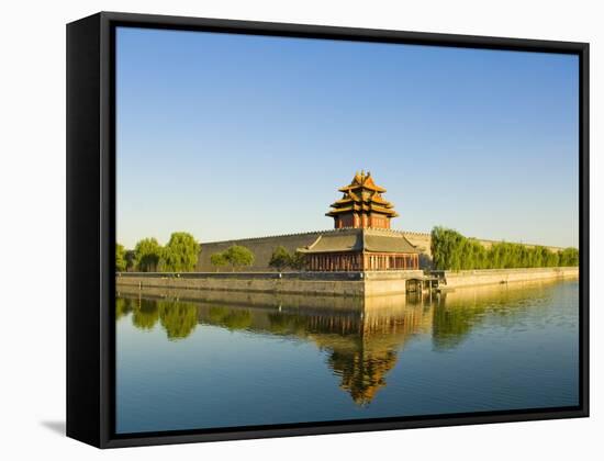 Corner Tower and Moat-Xiaoyang Liu-Framed Stretched Canvas