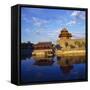 Corner Tower of Forbidden City-Liu Liqun-Framed Stretched Canvas