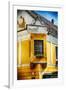 Corner Window With Flowers, Szentendre, Hungary-George Oze-Framed Premium Photographic Print