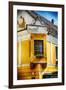 Corner Window With Flowers, Szentendre, Hungary-George Oze-Framed Premium Photographic Print