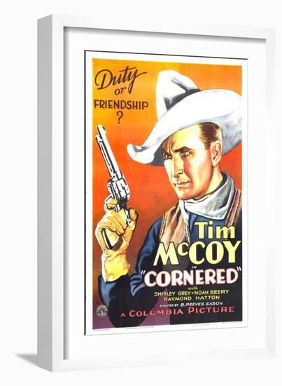 Cornered, Tim McCoy, 1932-null-Framed Art Print