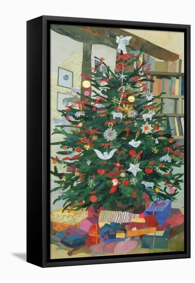 Cornerways' Christmas Tree-Christine McKechnie-Framed Stretched Canvas