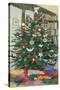 Cornerways' Christmas Tree-Christine McKechnie-Stretched Canvas