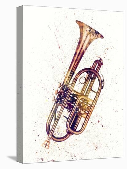 Cornet Abstract Watercolor-Michael Tompsett-Stretched Canvas