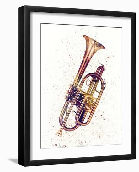 Cornet Abstract Watercolor-Michael Tompsett-Framed Art Print