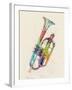 Cornet Abstract Watercolor-Michael Tompsett-Framed Art Print