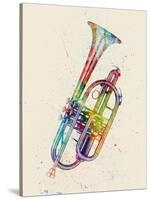 Cornet Abstract Watercolor-Michael Tompsett-Stretched Canvas