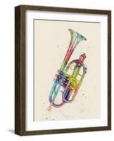 Cornet Abstract Watercolor-Michael Tompsett-Framed Art Print