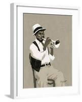 Cornet Player-William Buffett-Framed Art Print