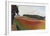 Cornfield at Wiston-By-Nayland, Suffolk, C.1932 (Oil on Canvas)-John Northcote Nash-Framed Giclee Print