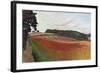 Cornfield at Wiston-By-Nayland, Suffolk, C.1932 (Oil on Canvas)-John Northcote Nash-Framed Giclee Print