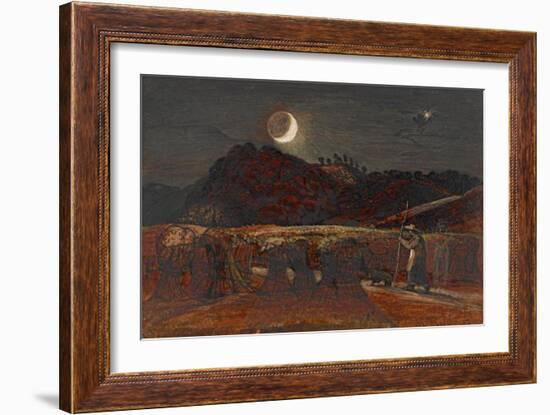 Cornfield by Moonlight-Samuel Palmer-Framed Art Print