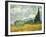 Cornfield with Cypresses-Vincent van Gogh-Framed Art Print