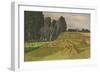 Cornfield with Stocks (Oil on Canvas)-John Northcote Nash-Framed Giclee Print