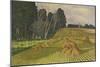 Cornfield with Stocks (Oil on Canvas)-John Northcote Nash-Mounted Giclee Print