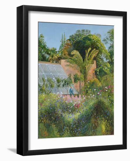 Cornflower Waves at Heligan-Timothy Easton-Framed Giclee Print