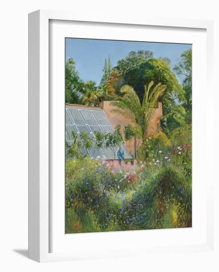 Cornflower Waves at Heligan-Timothy Easton-Framed Giclee Print