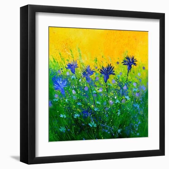 Cornflowers field-Pol Ledent-Framed Art Print