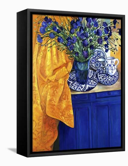 Cornflowers (Les Bleuets)-Isy Ochoa-Framed Stretched Canvas