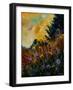 Cornflowers Yellow Purple-Pol Ledent-Framed Art Print