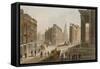 Cornhill, Street Scene-null-Framed Stretched Canvas