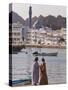 Corniche and Mutrah Mosque in the Early Morning, Mutrah, Muscat, Oman, Middle East-Gavin Hellier-Stretched Canvas