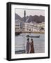 Corniche and Mutrah Mosque in the Early Morning, Mutrah, Muscat, Oman, Middle East-Gavin Hellier-Framed Photographic Print