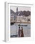 Corniche and Mutrah Mosque in the Early Morning, Mutrah, Muscat, Oman, Middle East-Gavin Hellier-Framed Photographic Print