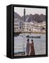 Corniche and Mutrah Mosque in the Early Morning, Mutrah, Muscat, Oman, Middle East-Gavin Hellier-Framed Stretched Canvas