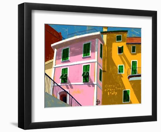 Corniglia Italy-Mark Ulriksen-Framed Art Print