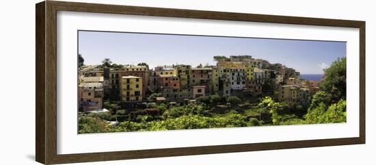 Corniglia Panorama, Cinque Terre, Liguria, Italy-George Oze-Framed Photographic Print