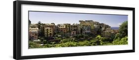 Corniglia Panorama, Cinque Terre, Liguria, Italy-George Oze-Framed Photographic Print